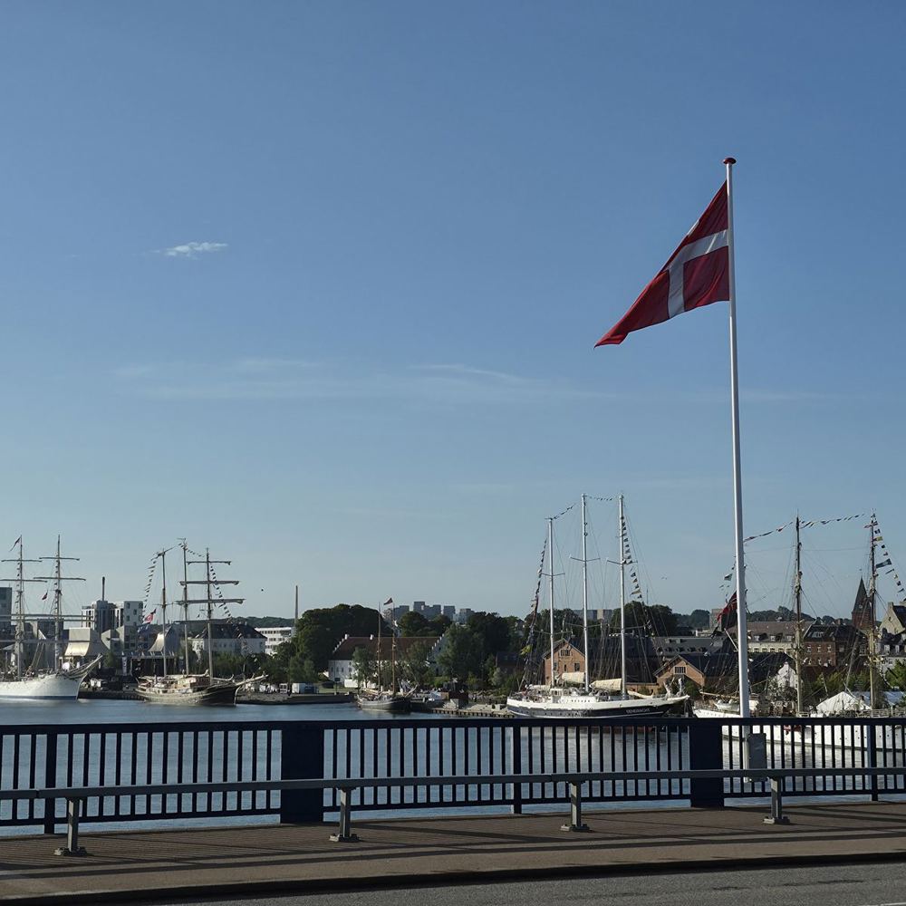 Sejlskibe ved kaj i Aalborg under Tall Ships Race