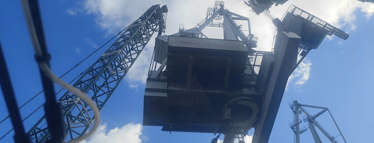 Kranopgave på Aarhus Havn